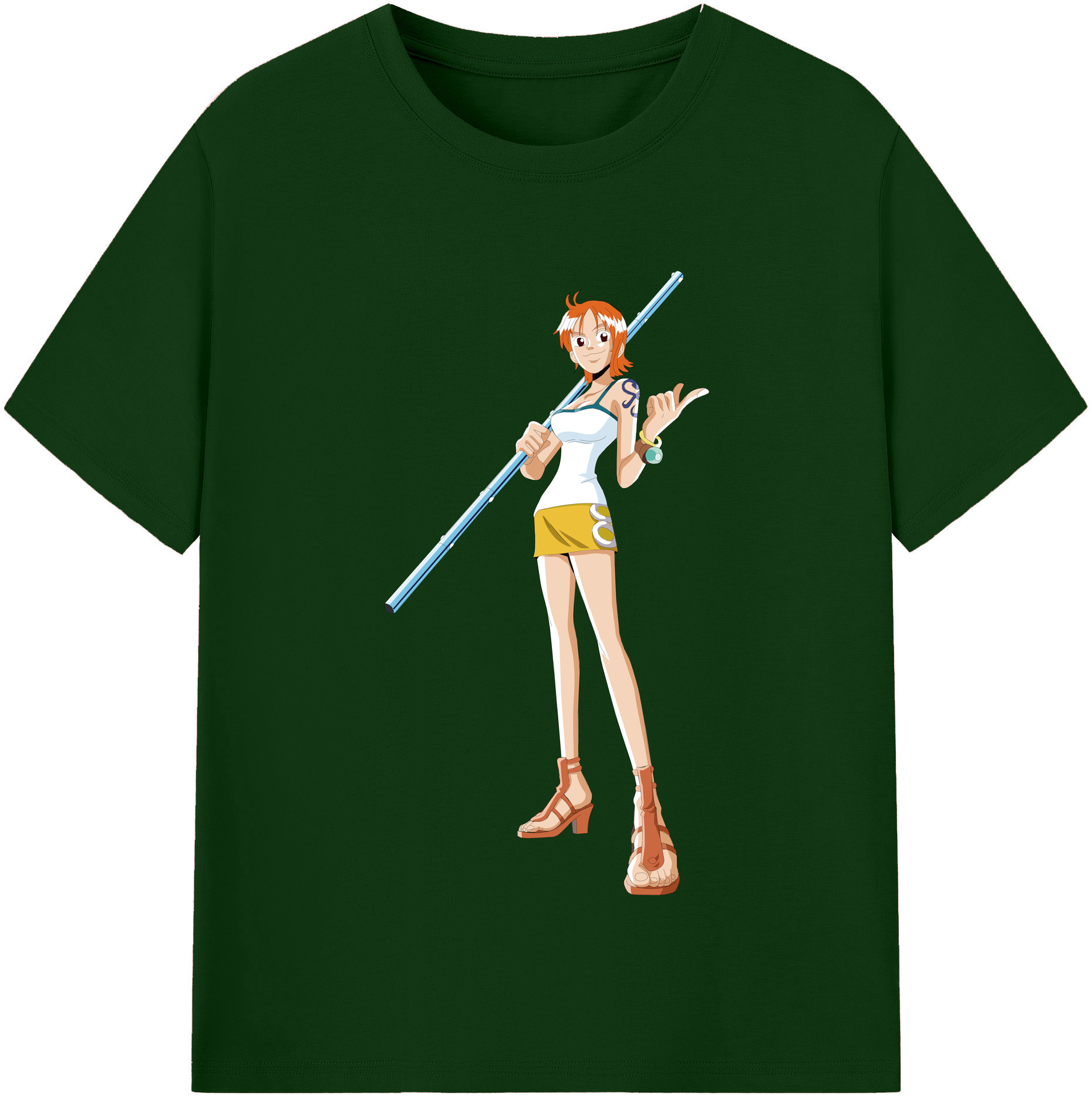 ワンピース ナミ ONE PIECE Nami 綿100％半袖Tシャツ（フロントプリント）